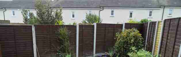 Landscaping & fencing, Balbriggan co.Dublin. Concrete post and panel fencing low maintenance