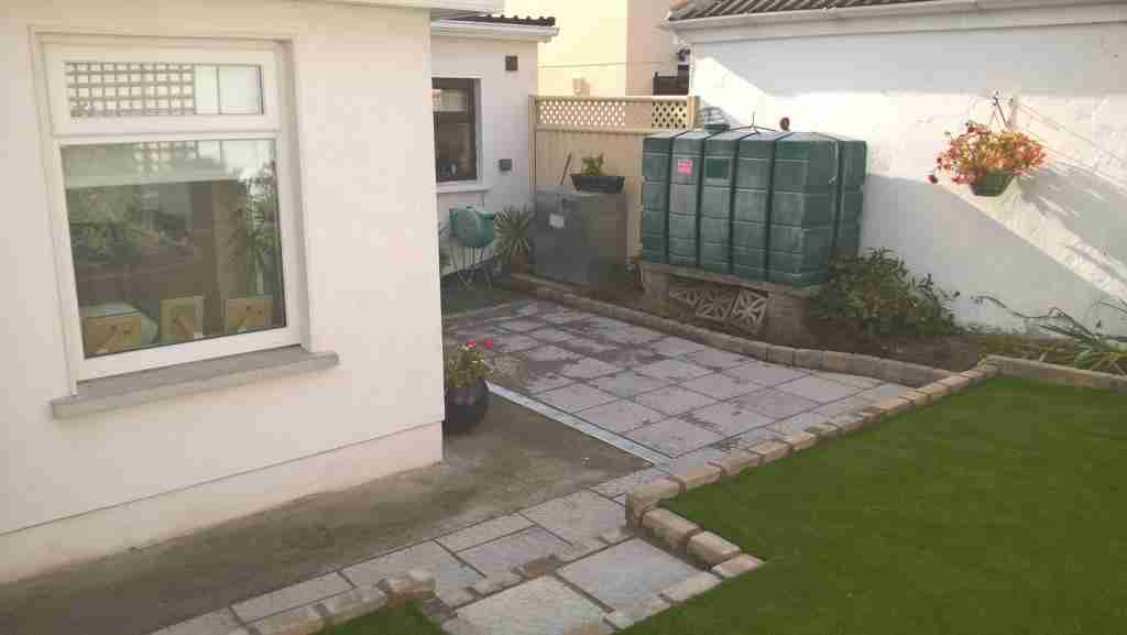 New Terraced Garden With Artificial Lawn, Patio & Raised Beds, Oaklawns, Drogheda Co.Louth