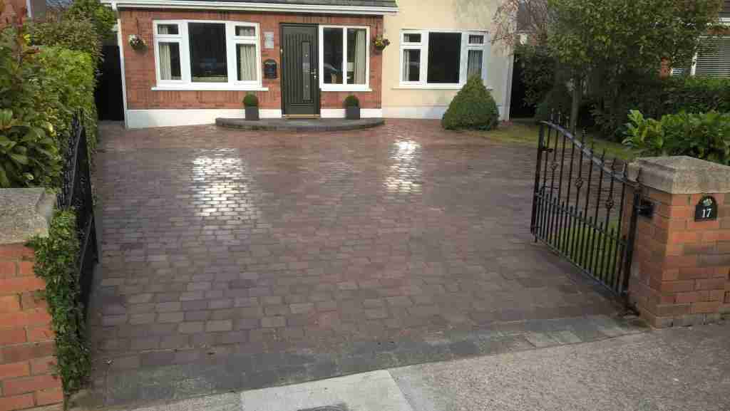 Redesigning A Driveway With A New Curved Front Step, Cleaning & Sealing Of Block Paving ,Wellseley Manor, Bettystown, Co.Meath