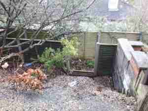 Image of unmanageable sloping garden