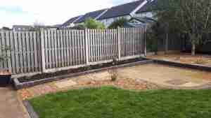 Image of new low maintenance garden space