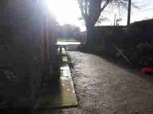 Old Concrete Driveway and path
