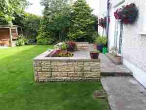 Image of Paving and walling before