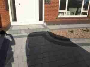 Image of new step and paving