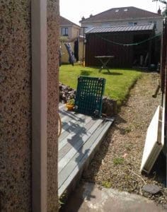 Garden before