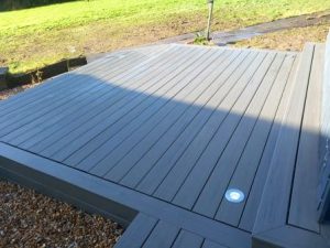 Composite decking with lights