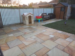Larger New Patio and path