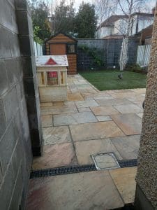 Image of Sandstone Patio drainage & recessed lid