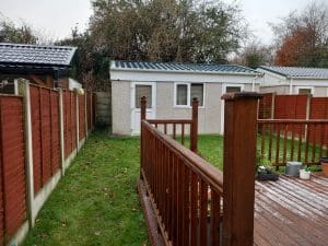 Image of the Large deck with balustrade to be removed