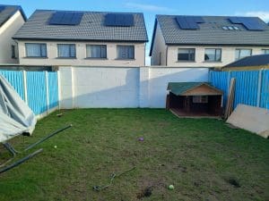Image of the wet and mucky garden before